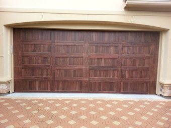 Install Woodtone Garage Door